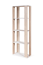 Стеллаж Имидж-3 Белый - Дуб сонома