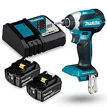 Шуруповерт ударный (винтоверт) бесщеточный Makita DTD153RFE (170 Нм, 2 АКБ 3 А/ч, кейс), фото 2