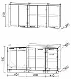Готовая кухня Мила Лайт 1,6 м. (60м) м., фото 8