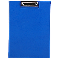 Папка-планшет DELI START, А4, с прижимом, ПВХ, синяя (Цена с НДС)