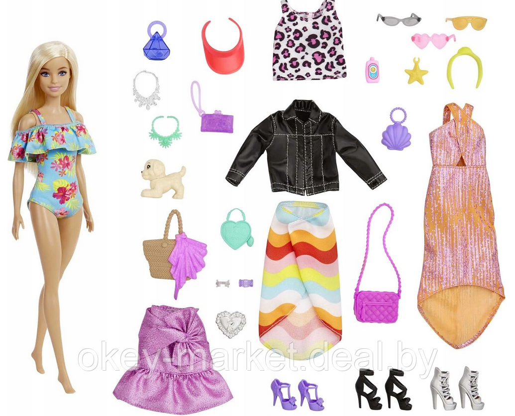 Адвент-календарь Barbie с куклой и 24 сюрпризами GYN37 - фото 2 - id-p219650907