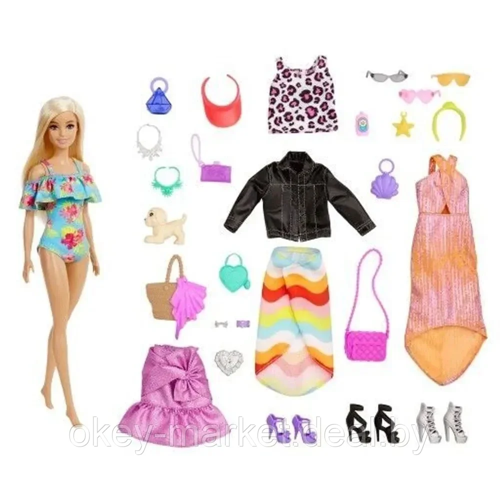 Адвент-календарь Barbie с куклой и 24 сюрпризами GYN37 - фото 7 - id-p219650907