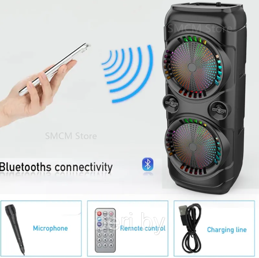 ZQS-8229 Акустическая колонка напольная Bluetooth Sing-e, микрофон - фото 4 - id-p219650983