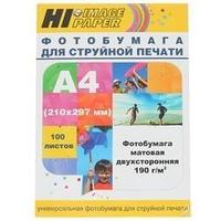 Hi-Black A201544 Фотобумага матовая двусторонняя (Hi-image paper) A4 190 г/м, 100 л. (DMC190-A4-100 )