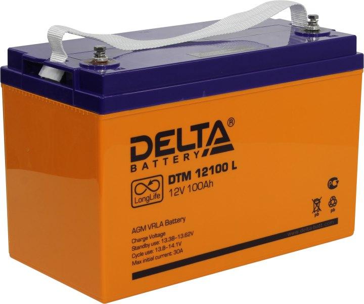 Аккумулятор Delta DTM 12100L (12V 100Ah) для UPS - фото 1 - id-p219651192