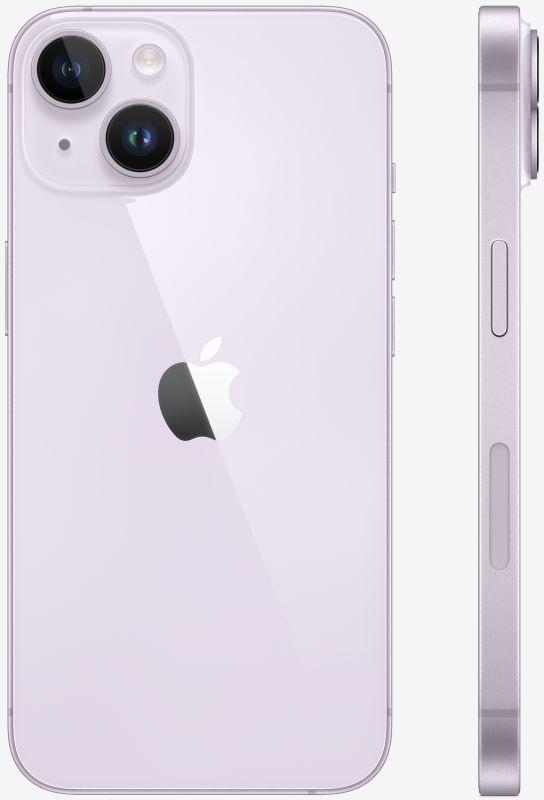 Смартфон Apple iPhone 14 A2884 128Gb 6Gb фиолетовый 3G 4G 6.1" 1170x2532 iOS 16 12Mpix 802.11 a/b/g/ - фото 1 - id-p219651233