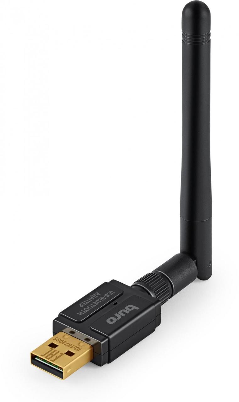 Адаптер USB Buro BU-BT532 Bluetooth 5.3+EDR class 1 100м черный - фото 1 - id-p219651345