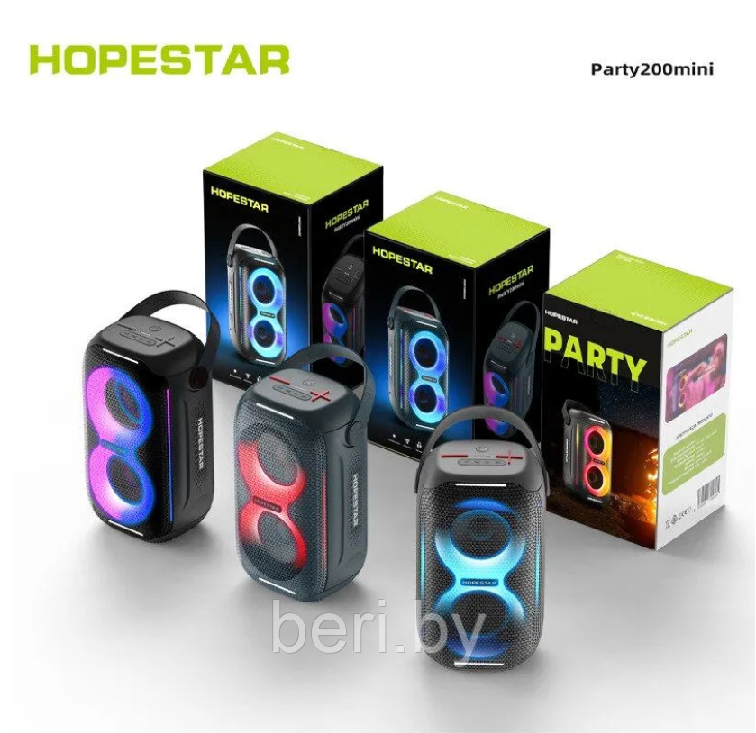 Беспроводная Bluetooth колонка HOPESTAR Party 200 mini - фото 6 - id-p219652466