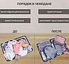Дорожный набор органайзеров для чемодана Travel Colorful life 7 в 1 (7 органайзеров разных размеров), Черный, фото 4