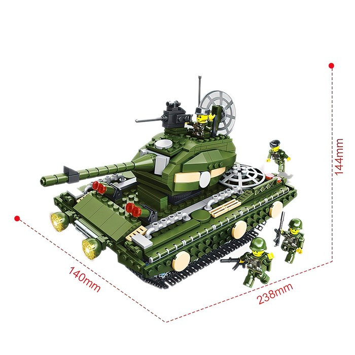 Конструктор Военные «Танк - разрушитель», 563 детали - фото 2 - id-p219653158