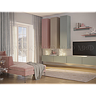 Шкаф навесной большой Оливия - Шарли Бриз / Сумеречный голубой (МИФ), фото 3