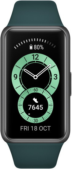 Умные часы Huawei Band 6 (насыщенный зеленый) - фото 2 - id-p219655726