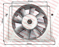 Вентилятор в сборе с генератором R195/195N (тип 1)