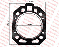 Прокладка головки блока цилиндров ГБЦ R195/195N (с хвостом) 103 мм