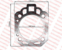 Прокладка головки блока цилиндров ГБЦ R195/195N (с хвостом) 108,5 мм