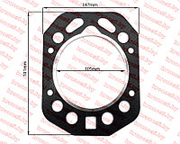 Прокладка головки блока цилиндров ГБЦ R195/195N 105 мм (с язычком)