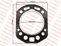 Прокладка головки блока цилиндров ГБЦ R195/195N (JD16/DW160LX) 104,5 мм