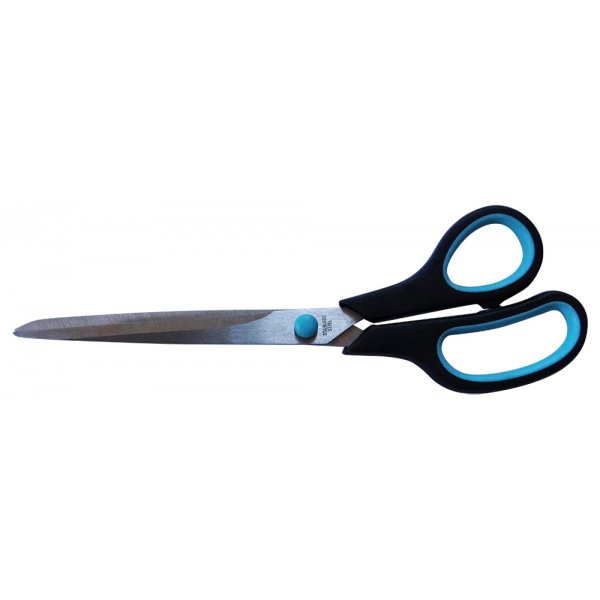 Ножницы 23,5см, с резиновыми вставками-кольцами на ручках, арт. 071000600 - фото 1 - id-p219661985
