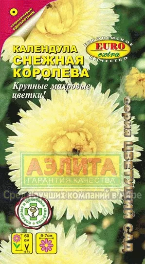 Календула Снежная королева 0,5г Аэлита - фото 1 - id-p219600449