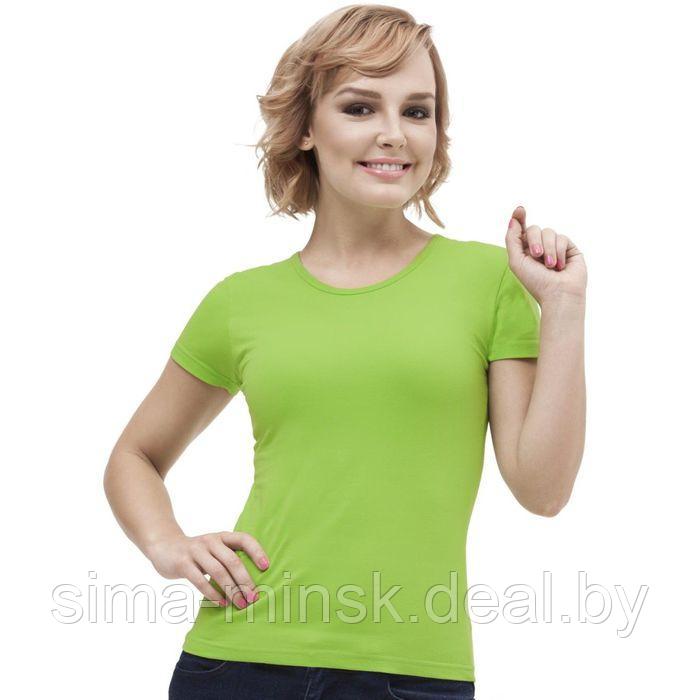 Футболка женская, размер 42, цвет ярко-зелёный - фото 1 - id-p219664502
