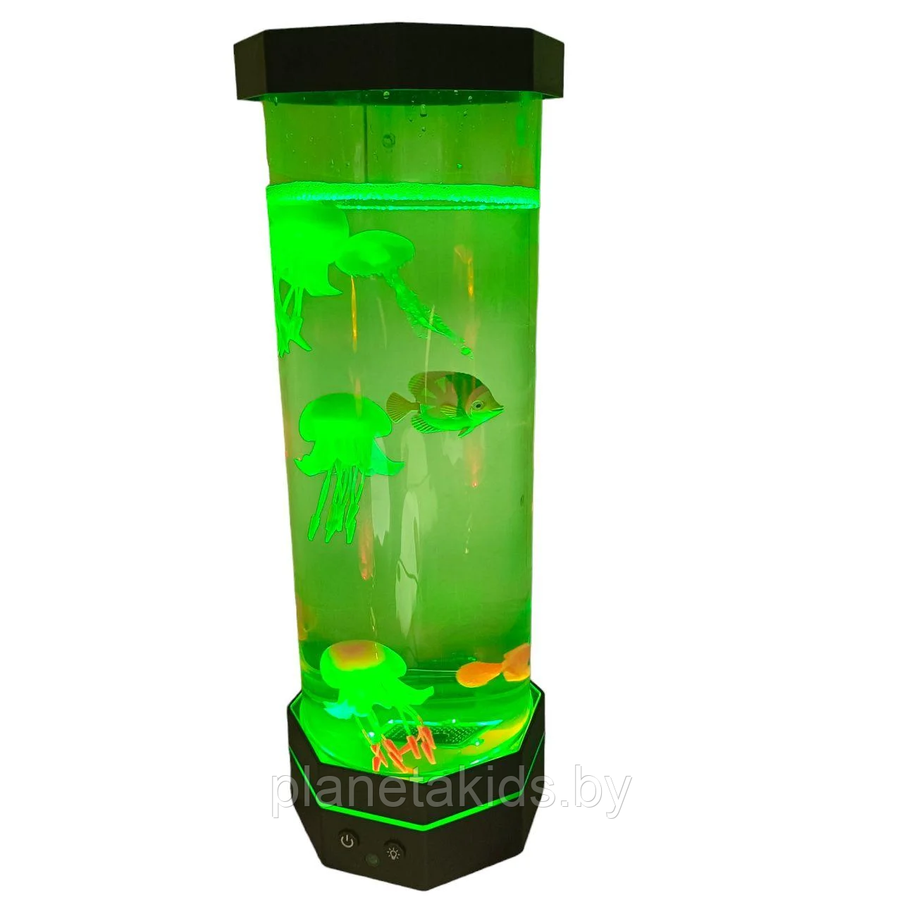 Светильник ночник водный Аквариум с плавающими рыбками с пультом управления - фото 2 - id-p219664416