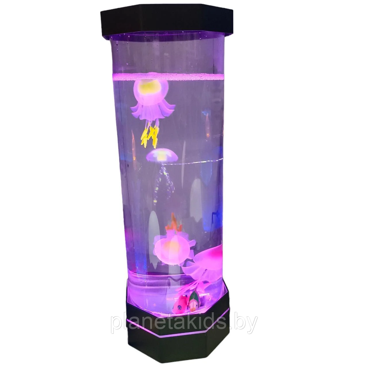 Светильник ночник водный Аквариум с плавающими рыбками с пультом управления - фото 3 - id-p219664416