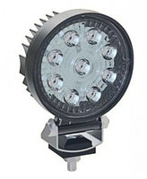 Фара рабочая LED 27W/30 (9x3W) 3100 lm (spotlight - узкий луч) круглый корпус
