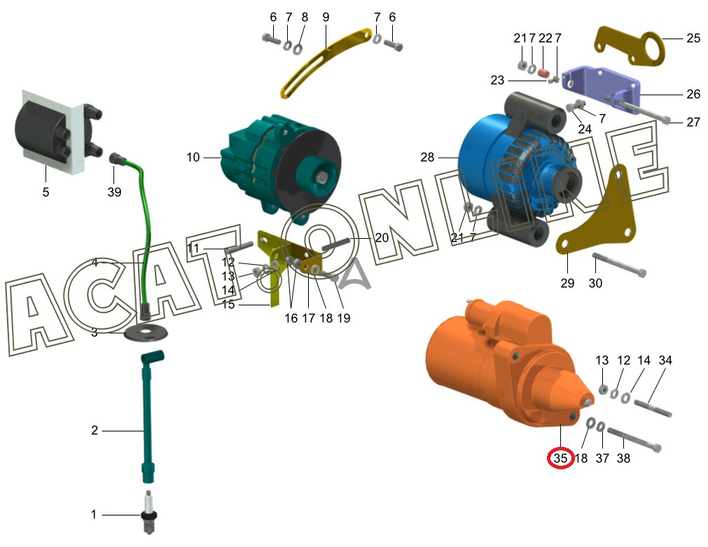 Стартер ГАЗ-3110,3302,УАЗ дв.ЗМЗ-405,406,409 редукторный 1.7кВт АТЭ-1 5742.3708 - фото 5 - id-p124991896