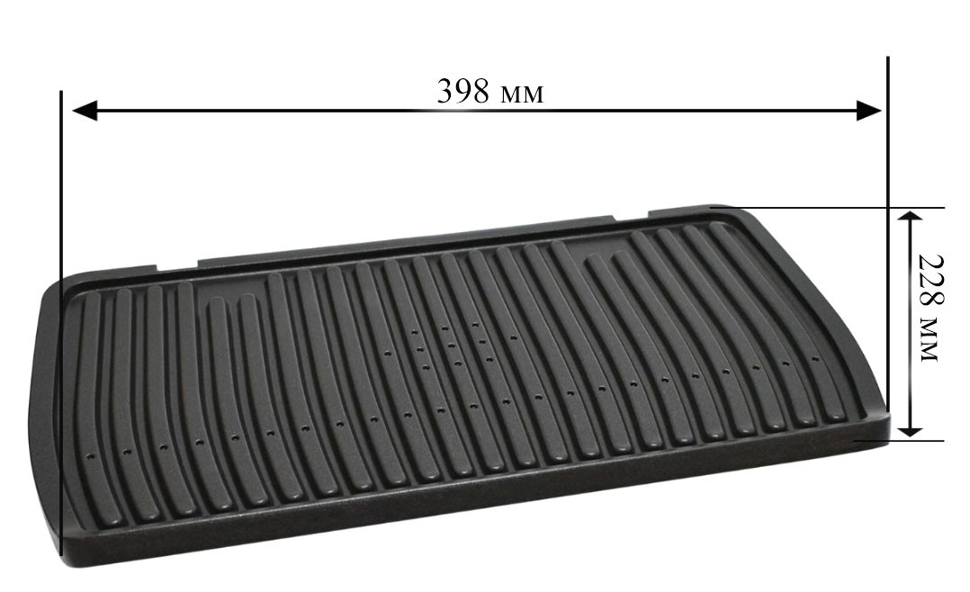 Панель жарочная нижняя к электрическим грилям Tefal GC722 OPTIGRILL+XL - фото 1 - id-p213549133