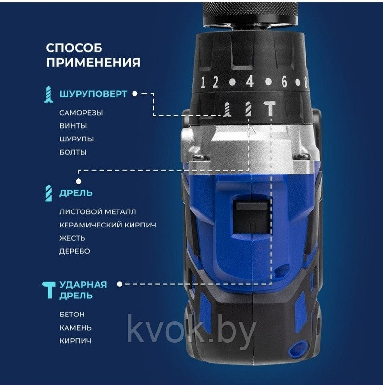 Шуруповерт для ледобура Helios 18V 6A (HS-LB176) - фото 9 - id-p219566670