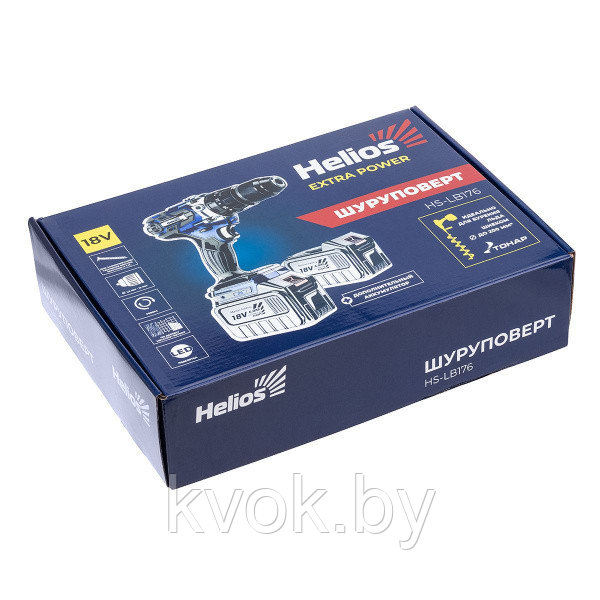 Шуруповерт для ледобура Helios 18V 6A (HS-LB176) - фото 10 - id-p219566670