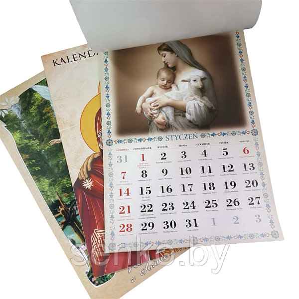 Католические календари на 2024 год: продажа, цена в Гродно. Новогодние  игрушки и украшения от ИП Сенько - 110564285