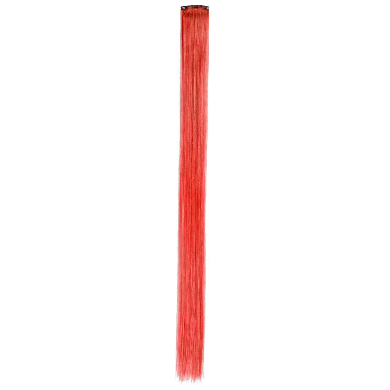 Цветная прядь для волос Красная, на заколке, 5 гр, 50х3,3 см, 2 шт (арт.6245515) - фото 3 - id-p219669217