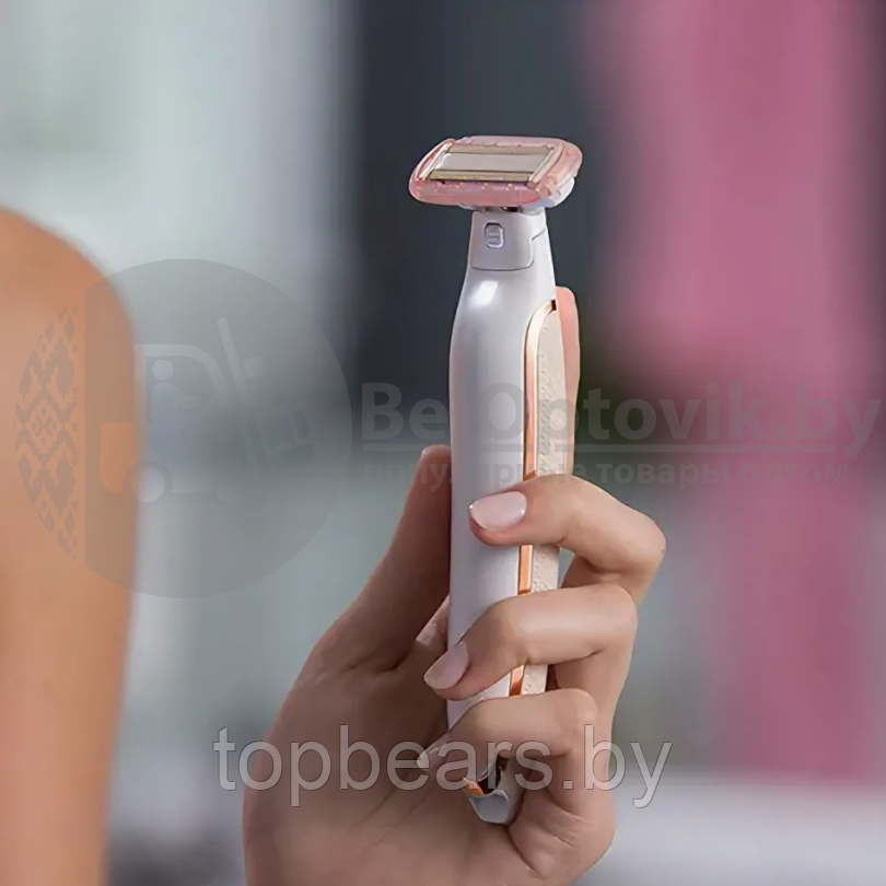 Женская электробритва-триммер для удаления волос с тела Flawless Body 8016 (3 насадки) - фото 2 - id-p219669915