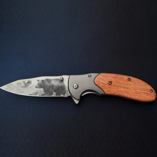 Нож механический складной Медведь - фото 1 - id-p219669939