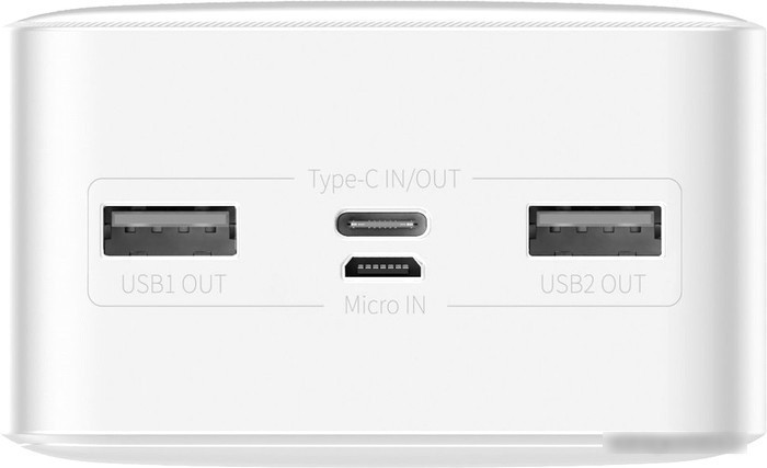 Внешний аккумулятор Baseus Bipow Digital Display PPDML-K02 30000mAh (белый) - фото 2 - id-p219669412