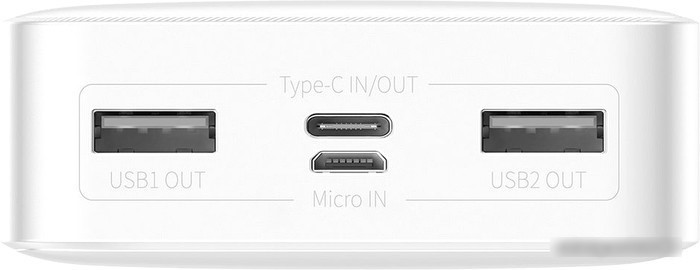 Внешний аккумулятор Baseus Bipow Digital Display PPDML-J02 20000mAh (белый) - фото 2 - id-p219669413