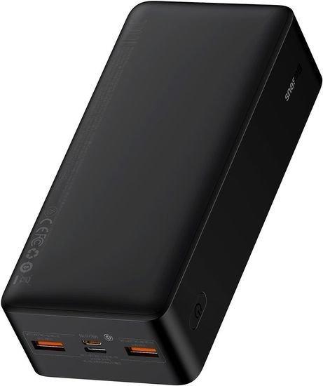 Внешний аккумулятор Baseus Bipow fast charge 20W 30000mAh (черный) - фото 3 - id-p219669414