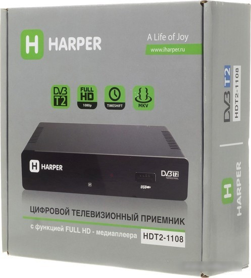 Приемник цифрового ТВ Harper HDT2-1108 - фото 3 - id-p219669475