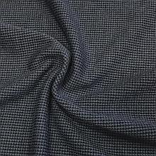 Костюмно-плательный трикотаж гусиная лапка (темно-серый/черный)