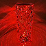 Настольная USB лампа - ночник Rose Diamond table lamp (16 цветов, пульт ДУ)+ подарок, фото 5