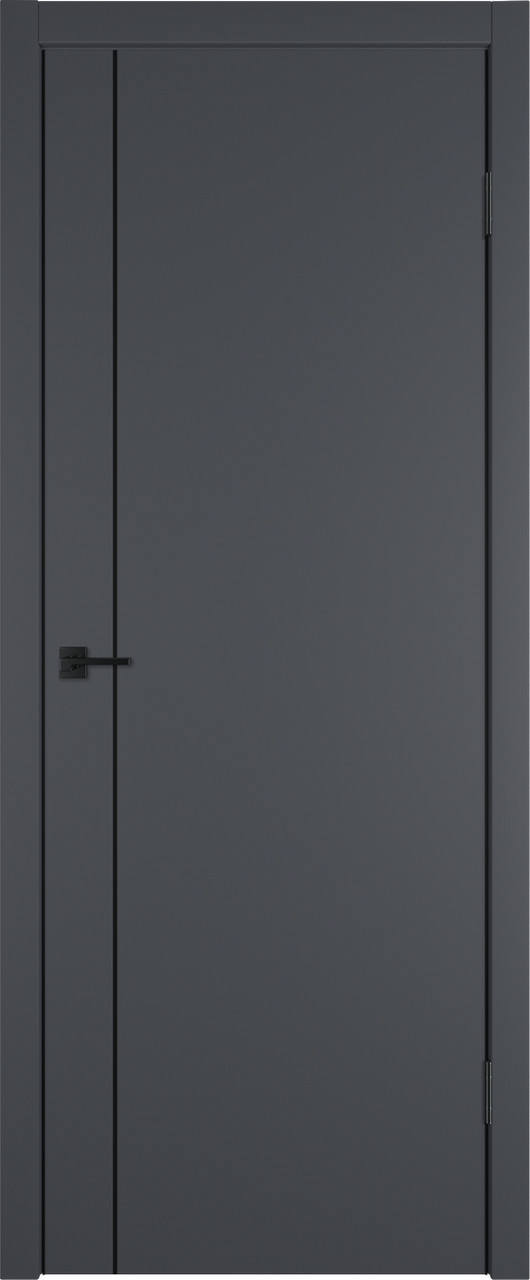 Межкомнатная дверь Urban  1 V   цвет Onyx   кромка Black Edge