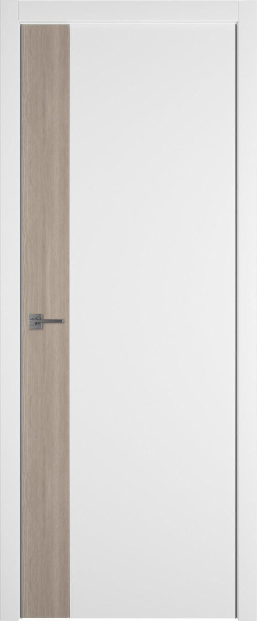 Межкомнатная дверь Urban  V   цвет Ice  вставка Red Oak  кромка Silver Edge