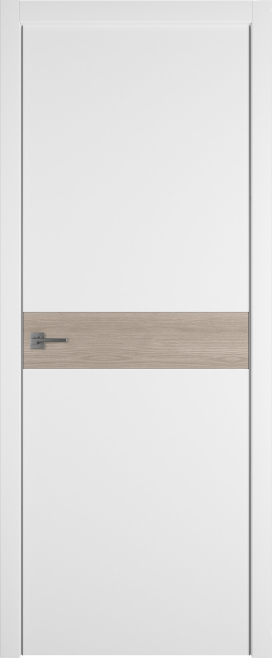 Межкомнатная дверь Urban  H   цвет Ice  вставка Red Oak   кромка Silver Edge