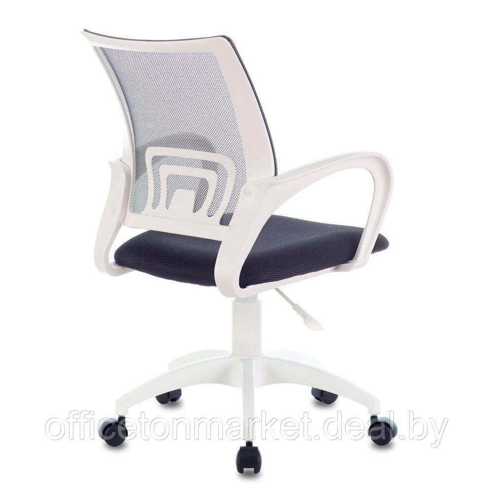 Кресло Бюрократ "CH-W695NLT", ткань, пластик, белый, темно-серый - фото 4 - id-p219668295