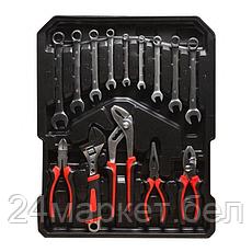 WMC TOOLS Набор инструментов 186пр. 1/4" 1/2" (6-гр.) (4-30мм) "Дорожный кейс" WMC TOOLS WMC186, фото 3