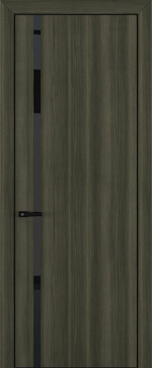Квалитет  К1 Black Classic 800*2000 Дуб темный ALU Черная зпп Eclipse 2.0 под 2 петли зпз 196
