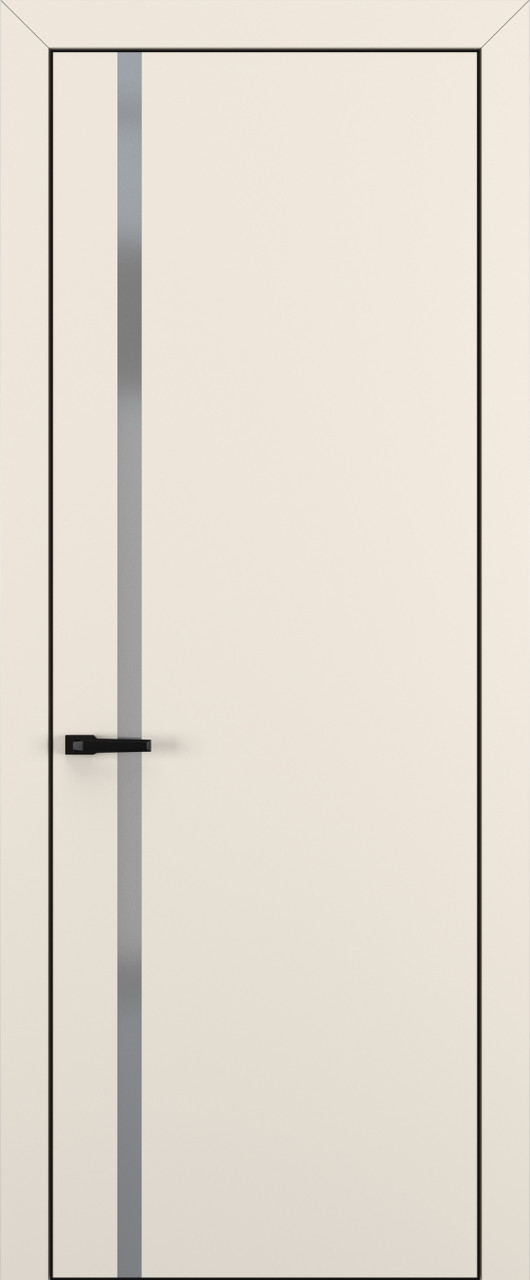 Квалитет  К1 Silver Grey 800*2000 Матовый крем ALU Черная зпп Eclipse 2.0 под 2 петли зпз 196