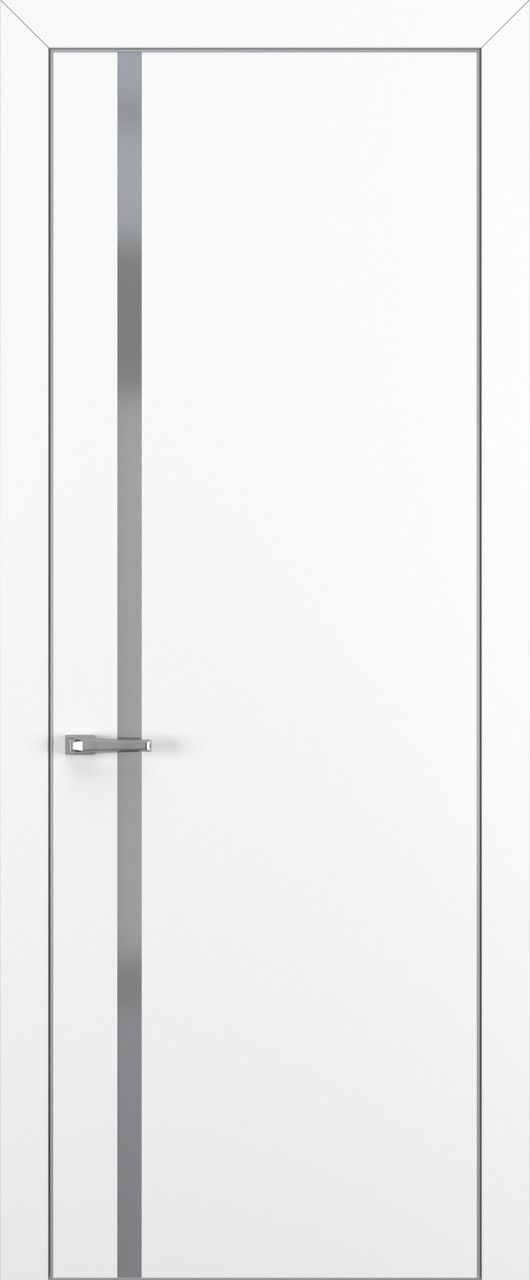 Квалитет  К1 Silver Grey 800*2000 Белый матовый ALU Серая зпп Eclipse 2.0 под 2 петли зпз 196