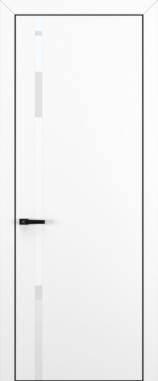 Квалитет  К1 White Pure 800*2000 Белый матовый ALU Черная зпп Eclipse 2.0 под 2 петли зпз 196